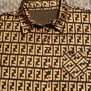 Vintage Authentic Fendi button down top
